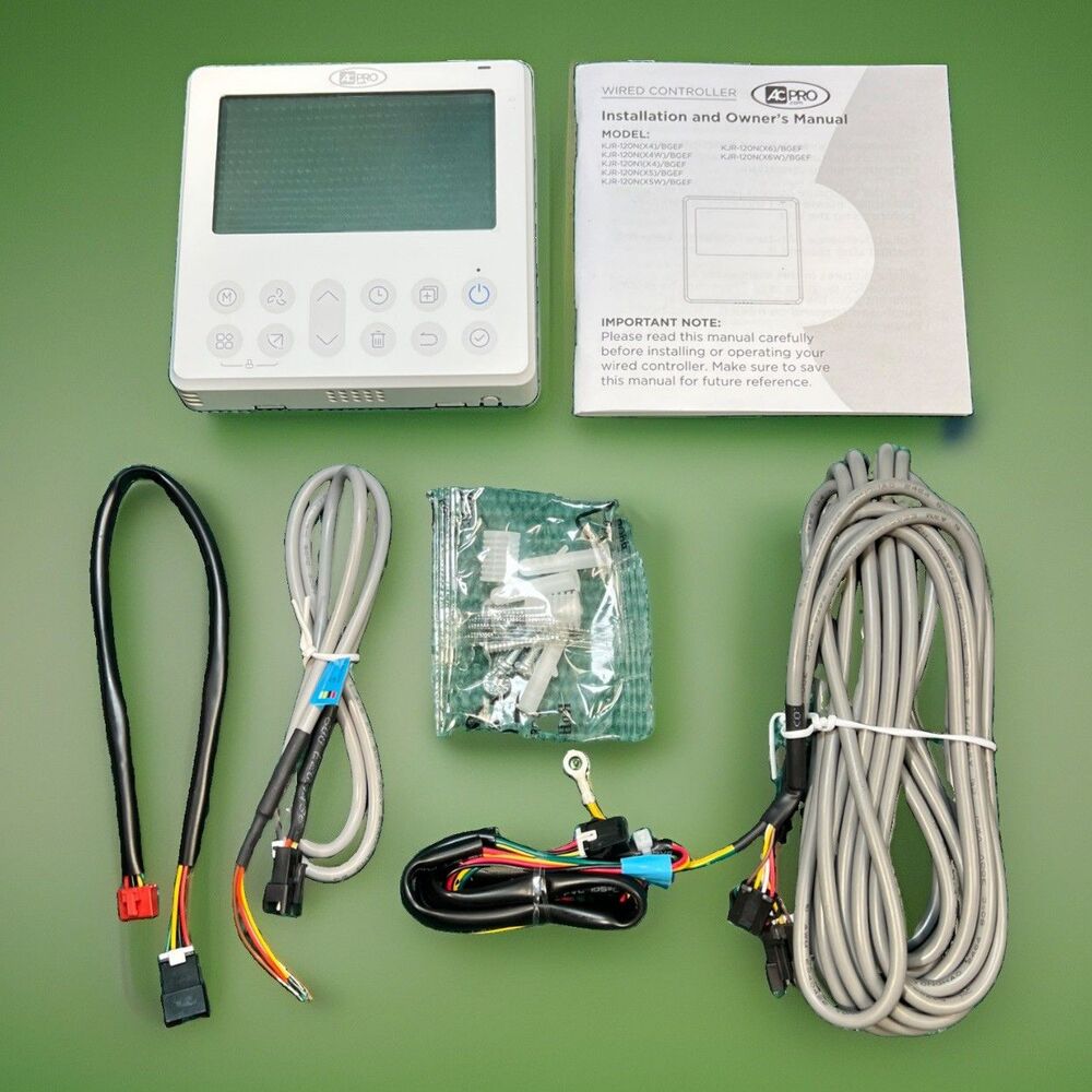 AC Pro KJR-120L/F-E Wired Remote Controller Thermostat No Box
